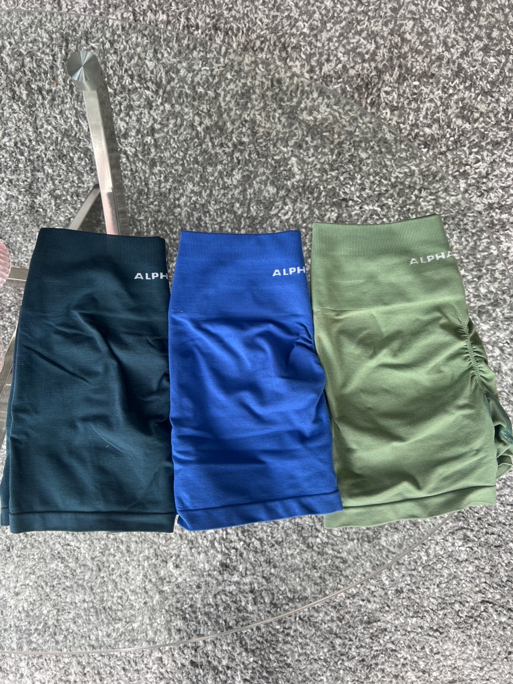 Alphalete Amplify Shorts — Olive, Royal Blue, Navy